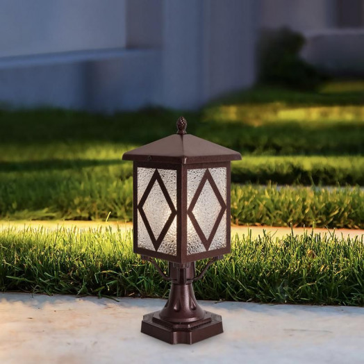 Светильник Heim 1х40Вт E27 IP44 ландшафтный Voltega VGL7210FL-01BR