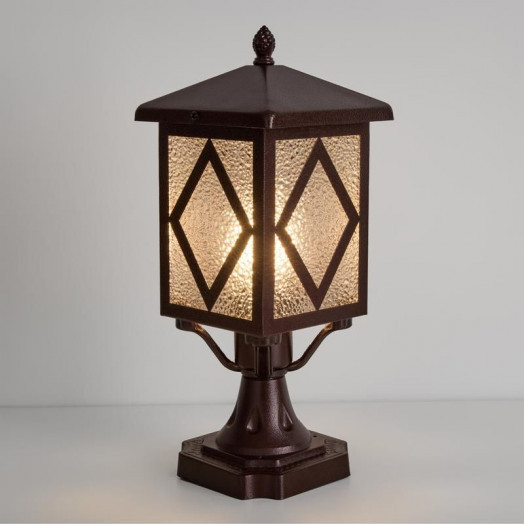 Светильник Heim 1х40Вт E27 IP44 ландшафтный Voltega VGL7210FL-01BR