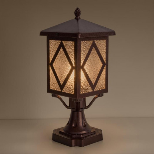 Светильник Heim 1х40Вт E27 IP44 ландшафтный Voltega VGL7210FL-01BR