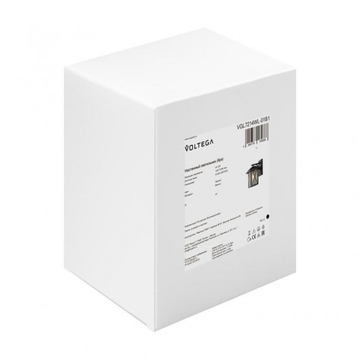 Светильник Gabi 1х40Вт E27 IP44 бра настен. Voltega VGL7214WL-01B1