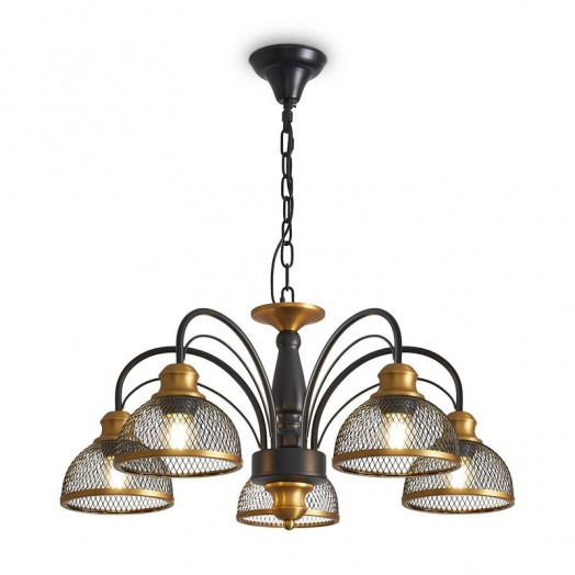 Светильник Caz 5х60Вт E27 IP20 подвесной Freya FR5527PL-05BBZ