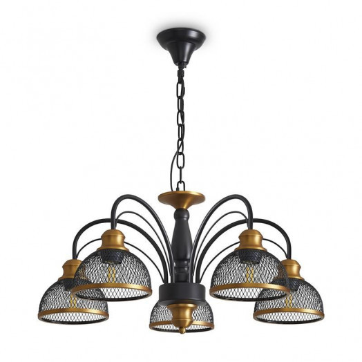 Светильник Caz 5х60Вт E27 IP20 подвесной Freya FR5527PL-05BBZ