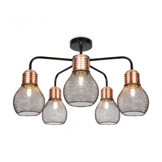 Светильник Agata 60Вт E27х5 IP20 потолочн. Freya FR4011CL-05BBS