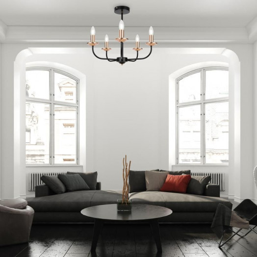 Светильник New Series 010 40Вт E14х5 IP20 потолочн. Freya FR4013CL-05GB