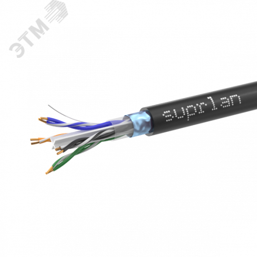 Витая пара F/UTP кат 6 4x2xAWG23 Cu PE OUT 305м