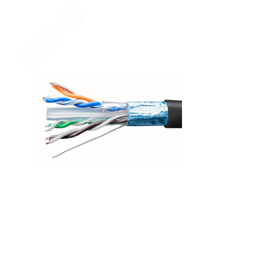Витая пара F/UTP кат 6 4x2xAWG23 Cu PE OUT 305м