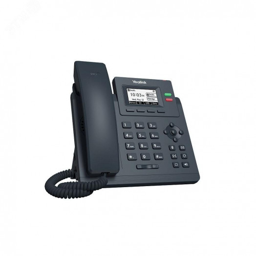 Телефон IP начального уровня  с 2-мя линиями, поддержка PoE