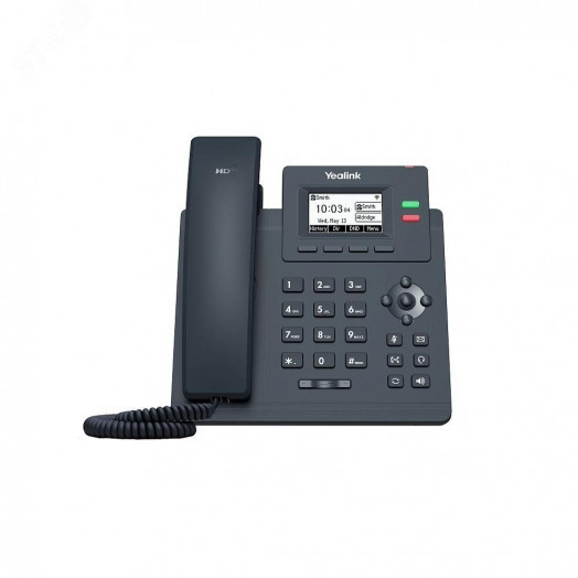 Телефон IP начального уровня  с 2-мя линиями, поддержка PoE