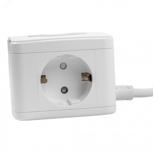 Удлинитель серии Standard c с заземлением  шнур 1,5м 2 гнезда 3 USB 16А Белый ТМ Uniel S-GCD2-1,5SBU WHITE