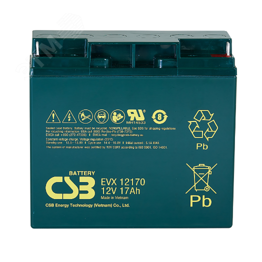 Аккумулятор EVX 12В 17Ач