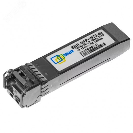 Модуль SFP+ WDM 1хLC, 10 Гб/с, 16 дБ, Tx:1270/Rx:1330 нм, до 40 км