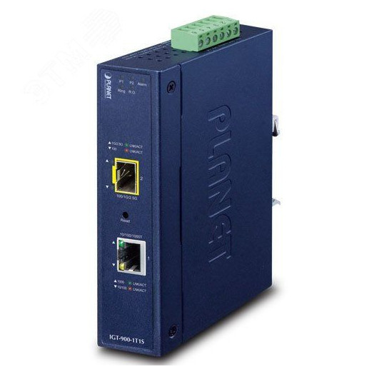 Медиаконвертер 1хRJ45 10/100/1000 Мб/с, 1хSFP 100/1000/2500 Мб/с, IP30