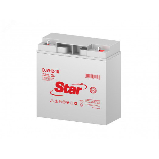 Аккумуляторная батарея DJW 12В 18Ач STAR NP