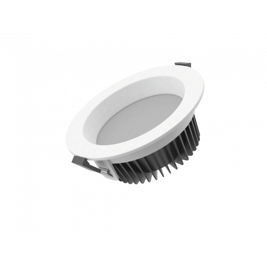 Cветильник светодиодный Downlight круглый встраиваемый 190х65 16W 3000K IP54