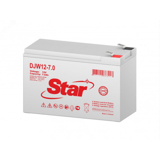 Аккумуляторная батарея DJW 12В 7.0Ач STAR