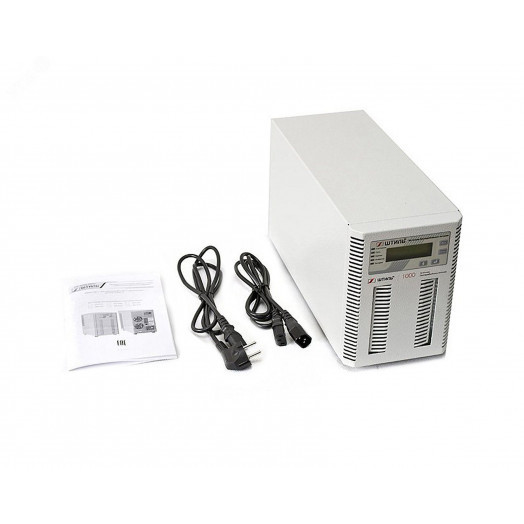 Источник бесперебойного питания Online Tower 1000 ВA/900 Вт, 1Ф/1Ф, ЖК-дисплей, без АКБ, IEC-320-C13 (3шт.), EURO F-type с заземлением (1 шт.), з/у 5А