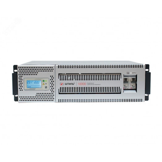 Стабилизатор переменного напряжения ИнСтаб инверторный 10000 ВА/9000 Вт, ЖК-дисплей, з/у 45А, однофазный, напольный/в стойку