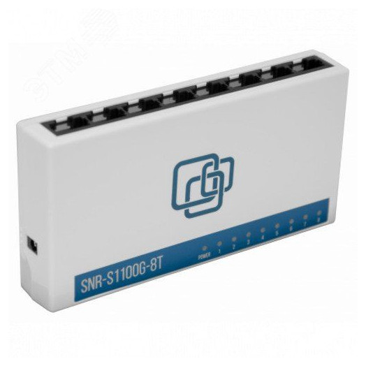 Коммутатор неуправляемый 8 портов RJ4510 100 1000 Мб/с