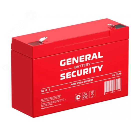 Аккумулятор GS 6В 12Ач