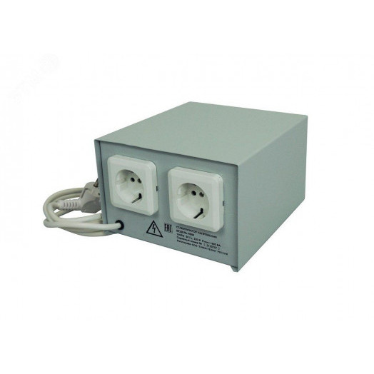 Стабилизатор переменного напряжения Стандарт релейный 600 ВА, однофазный, настольный