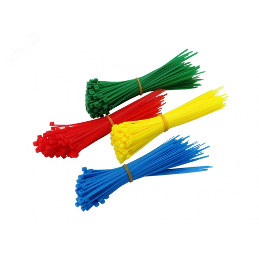 Стяжка нейлоновая 2,5х150мм 5 цветов уп. 100шт