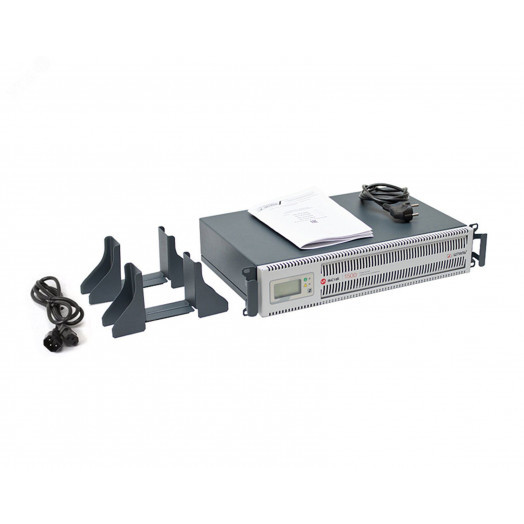 Стабилизатор переменного напряжения ИнСтаб инверторный 1500 ВА/1125 Вт, ЖК-дисплей, з/у 6.8А, однофазный, напольный/в стойку