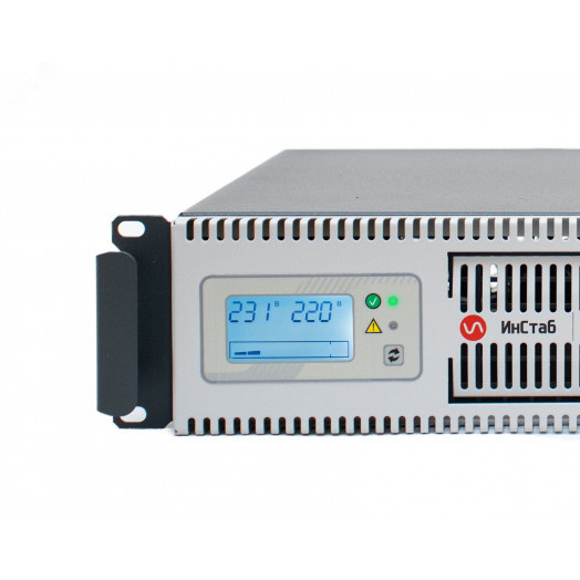 Стабилизатор переменного напряжения ИнСтаб инверторный 3500 ВА/2750 Вт, ЖК-дисплей, з/у 15.9А, однофазный, напольный/в стойку