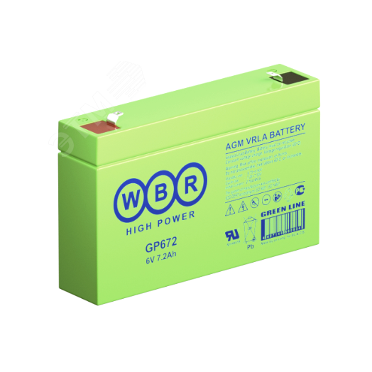 Аккумулятор GP 6В 7,2Ач