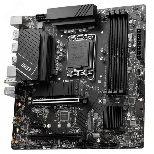 Материнская плата  PRO B760M-A DDR4, Intel B760, Micro ATX