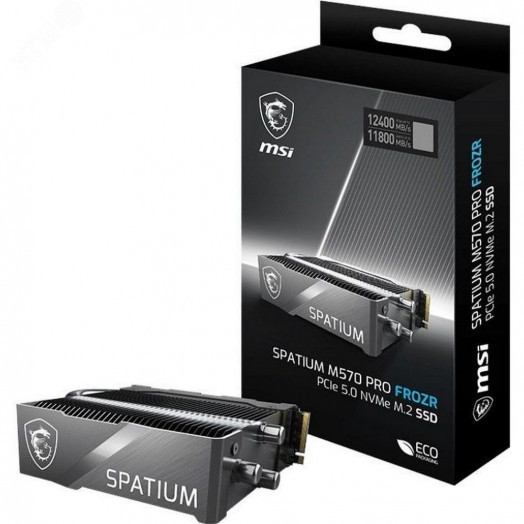 Накопитель SSD M.2 2280 2TB SPATIUM M570 Pro FROZR, NVMe, 3D TLC NAND, 12400/11800 Мб/с