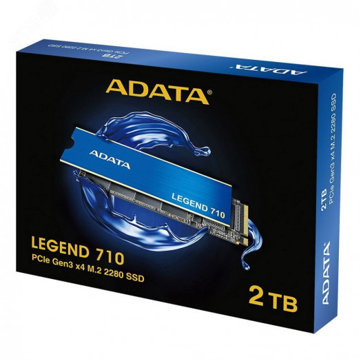 Накопитель SSD M.2 2280 2TB LEGEND 710, NVMe, 3D TLC NAND, 2400/1800 Мб/с