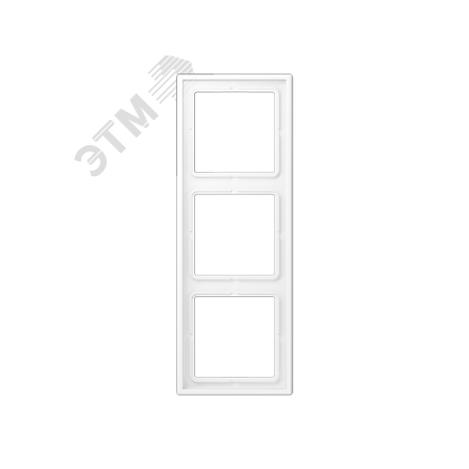 Рамка 3 поста, дюропласт, белый матовый