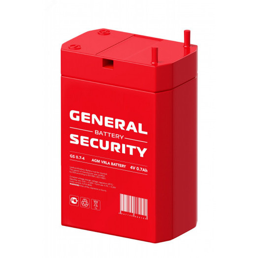 Аккумулятор GS 4В 0.7Ач