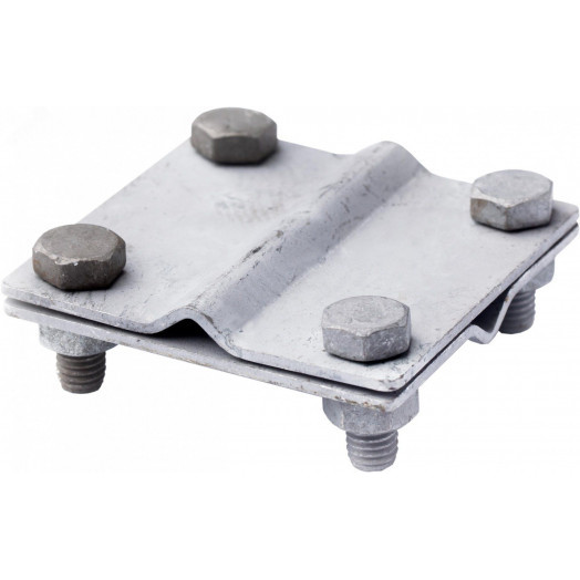 Зажим крестообразный для токоотвода d-6-10/40 мм, оцинкованная сталь