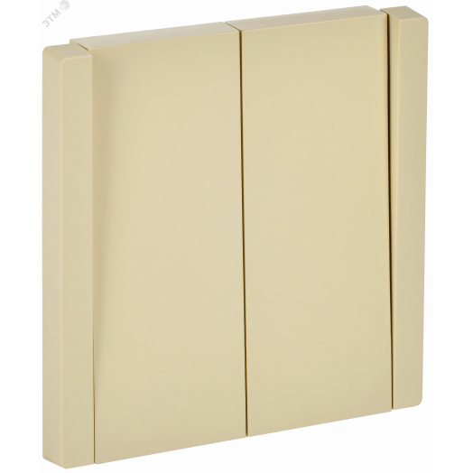 FORTE&PIANO Выключатель 2-клавишный перекрестный 10А FP409 ваниль IEK