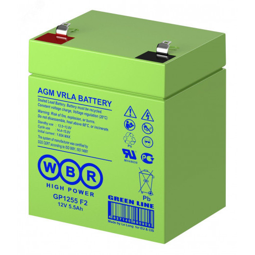 Аккумулятор GP 12В 5,5Ач