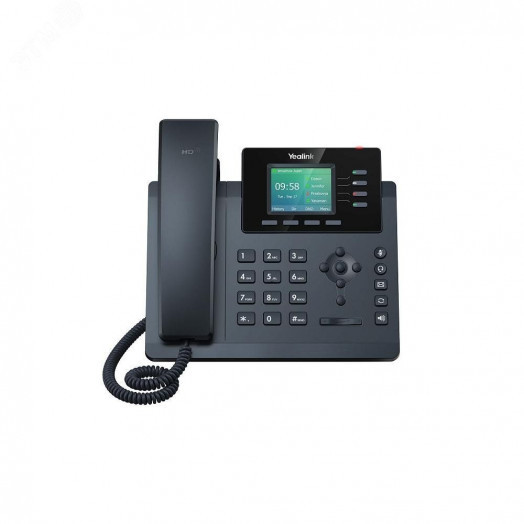 Телефон IP начального уровня  с 4-мя линиями, поддержка PoE, без блока питания