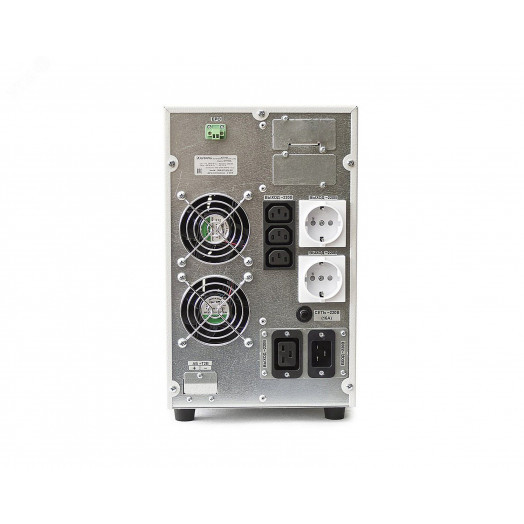 Источник бесперебойного питания Online, фаза 1/1, 2000Ва/1800Вт, IEC-320-C13 (3 шт.), EURO F-type с заземлением (2 шт.), IEC-320-C19 (1 шт.)