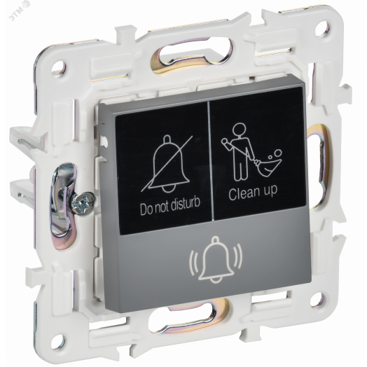 SKANDY Кнопка звонка с индикацией для отелей 10А SK-V17Gr серый IEK