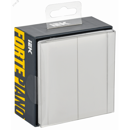 FORTE&PIANO Выключатель 2-клавишный перекрестный 10А FP209 белый IEK