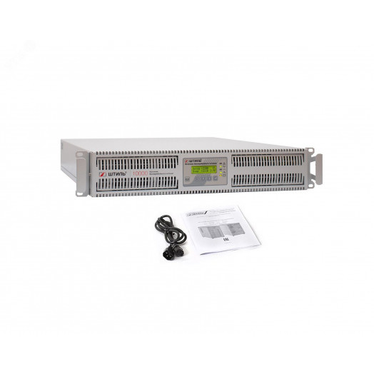 Источник бесперебойного питания Online Rack 10000 ВA/8000 Вт, 1Ф/1Ф, ЖК-дисплей, без АКБ, IEC-320-C13 (3шт.), клеммное подключение (L, N, PE), з/у от 1А до 4А, 2U