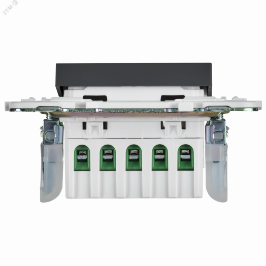 SKANDY Кнопка звонка с индикацией для отелей 10А SK-V17G графит IEK