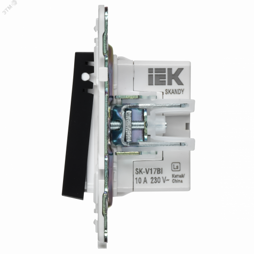 SKANDY Кнопка звонка с индикацией для отелей 10А SK-V17Bl черный IEK