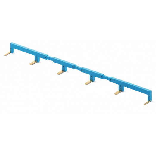 Соединитель 6П шинный синий