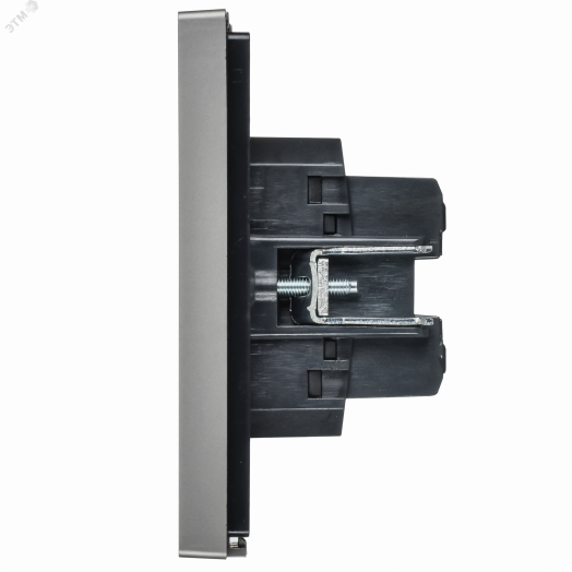 FORTE&PIANO Выключатель 2-клавишный перекрестный 10А FP509 сталь IEK