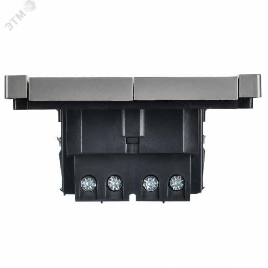 FORTE&PIANO Выключатель 2-клавишный перекрестный 10А FP509 сталь IEK