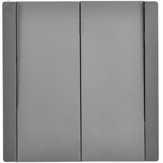 FORTE&PIANO Выключатель 2-клавишный перекрестный 10А FP509 сталь IEK