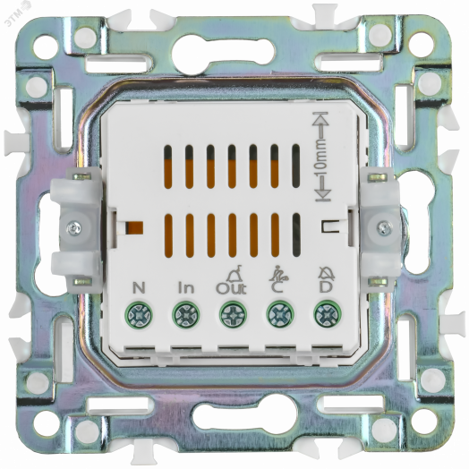 SKANDY Кнопка звонка с индикацией для отелей 10А SK-V17W арктический белый IEK