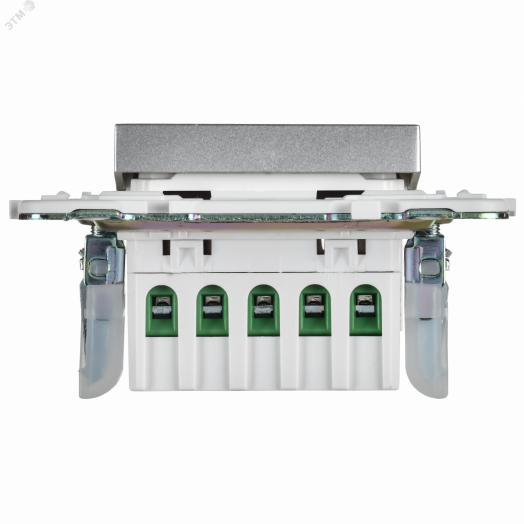 SKANDY Кнопка звонка с индикацией для отелей 10А SK-V17S серебряный IEK