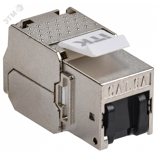 Модуль Keystone Jack кат.6А STP без инстр. с пыл. кр.